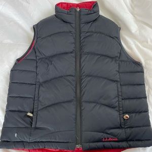 LL Bean vest,  reversible, used like new